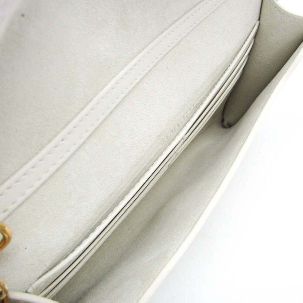 CHRISTIAN DIOR White Leather Shoulder Bag - Picture 3 of 16
